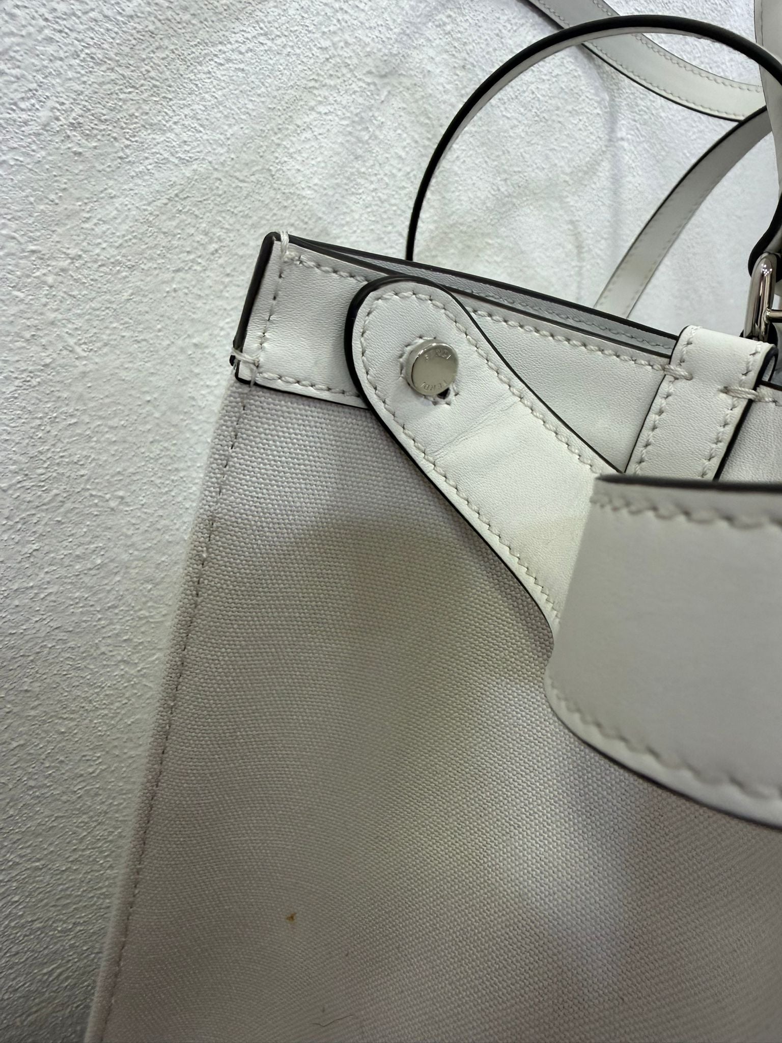 Fendi X-Tote canvas con ricamo FF