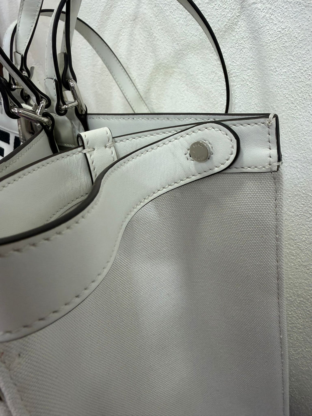 Fendi X-Tote canvas con ricamo FF