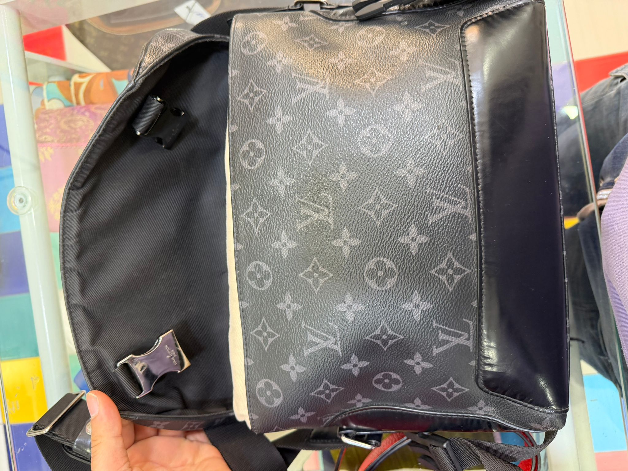 Louis Vuitton Messenger Voyage monogram eclipse