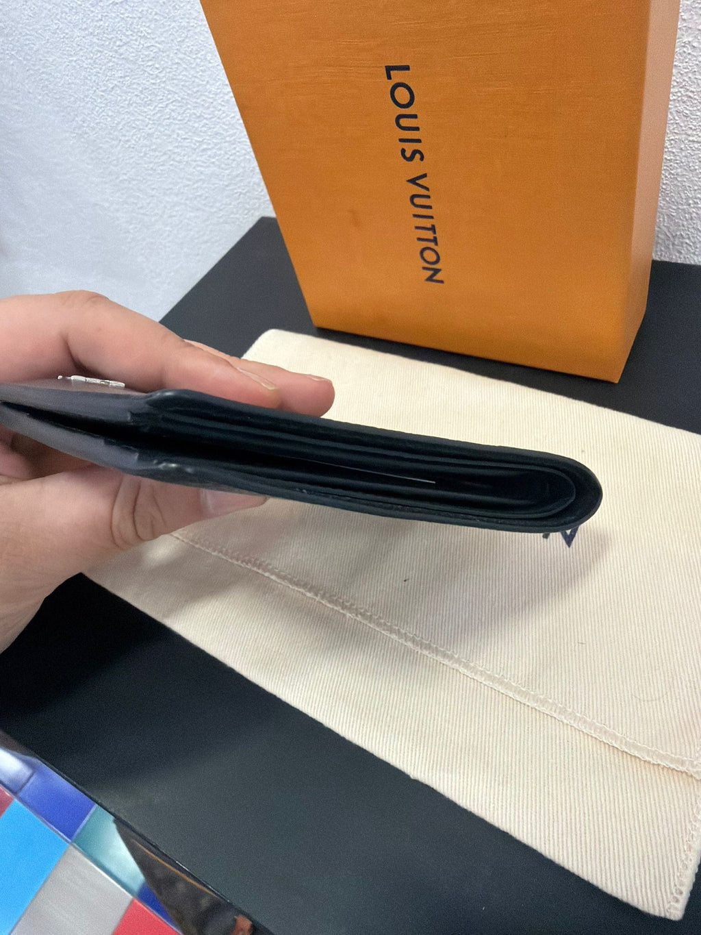 Louis Vuitton Portafogli Multiple in pelle Taiga