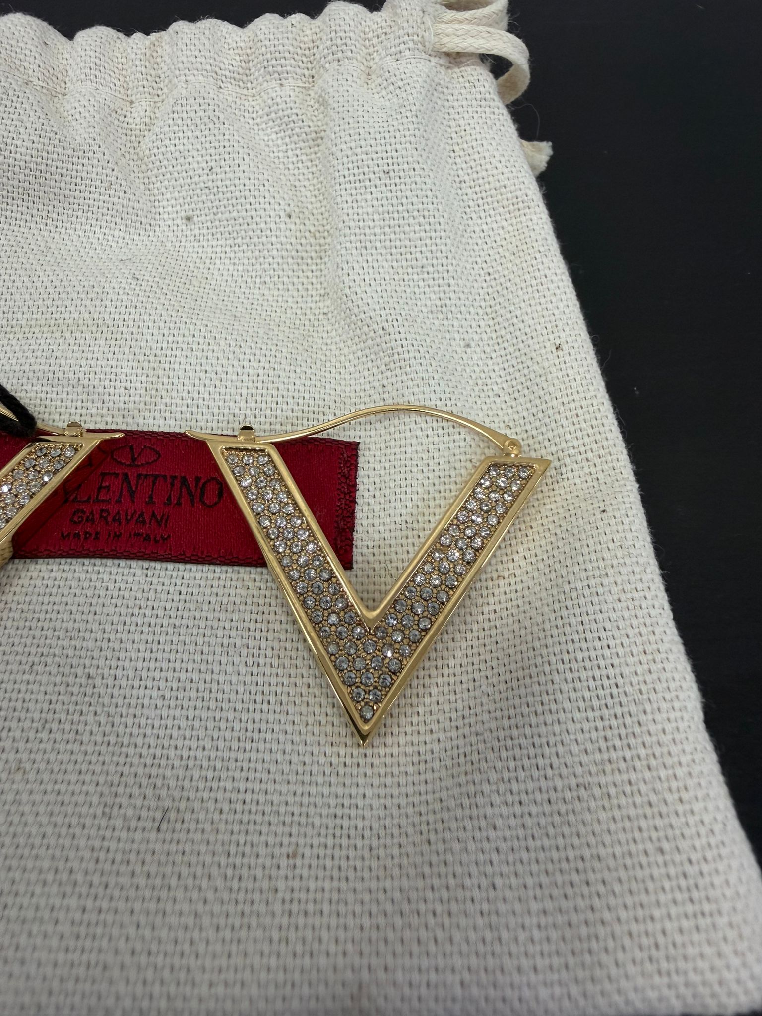 Valentino Garavani Orecchini V Logo Con strass