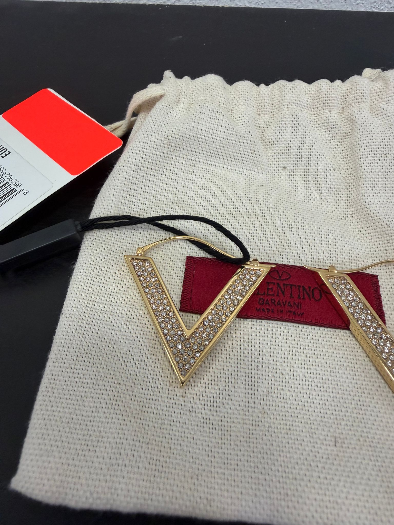 Valentino Garavani Orecchini V Logo Con strass