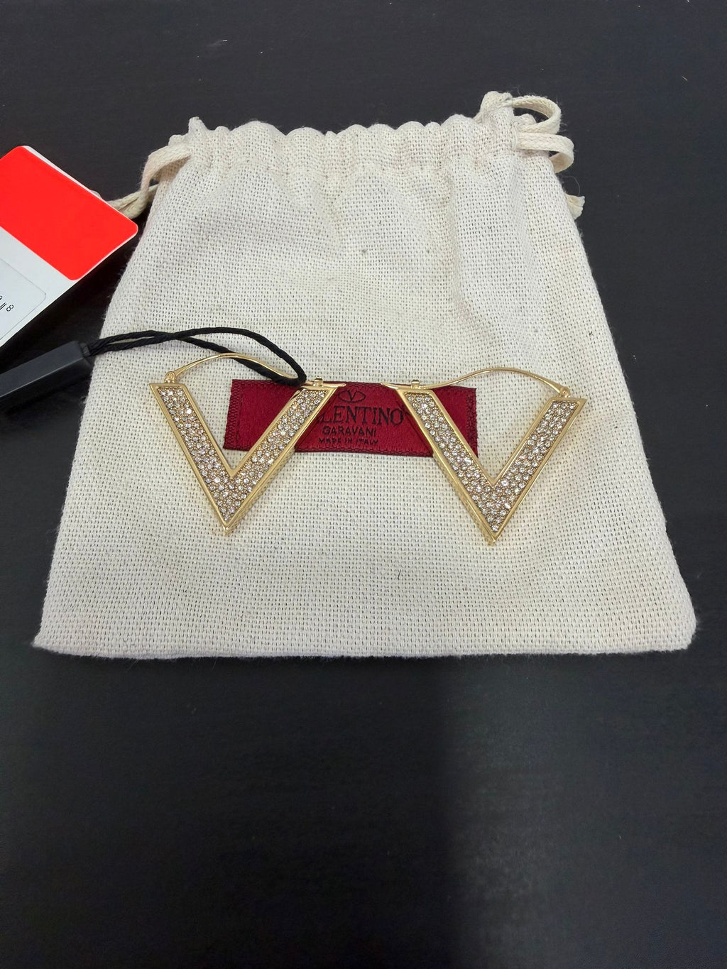 Valentino Garavani Orecchini V Logo Con strass