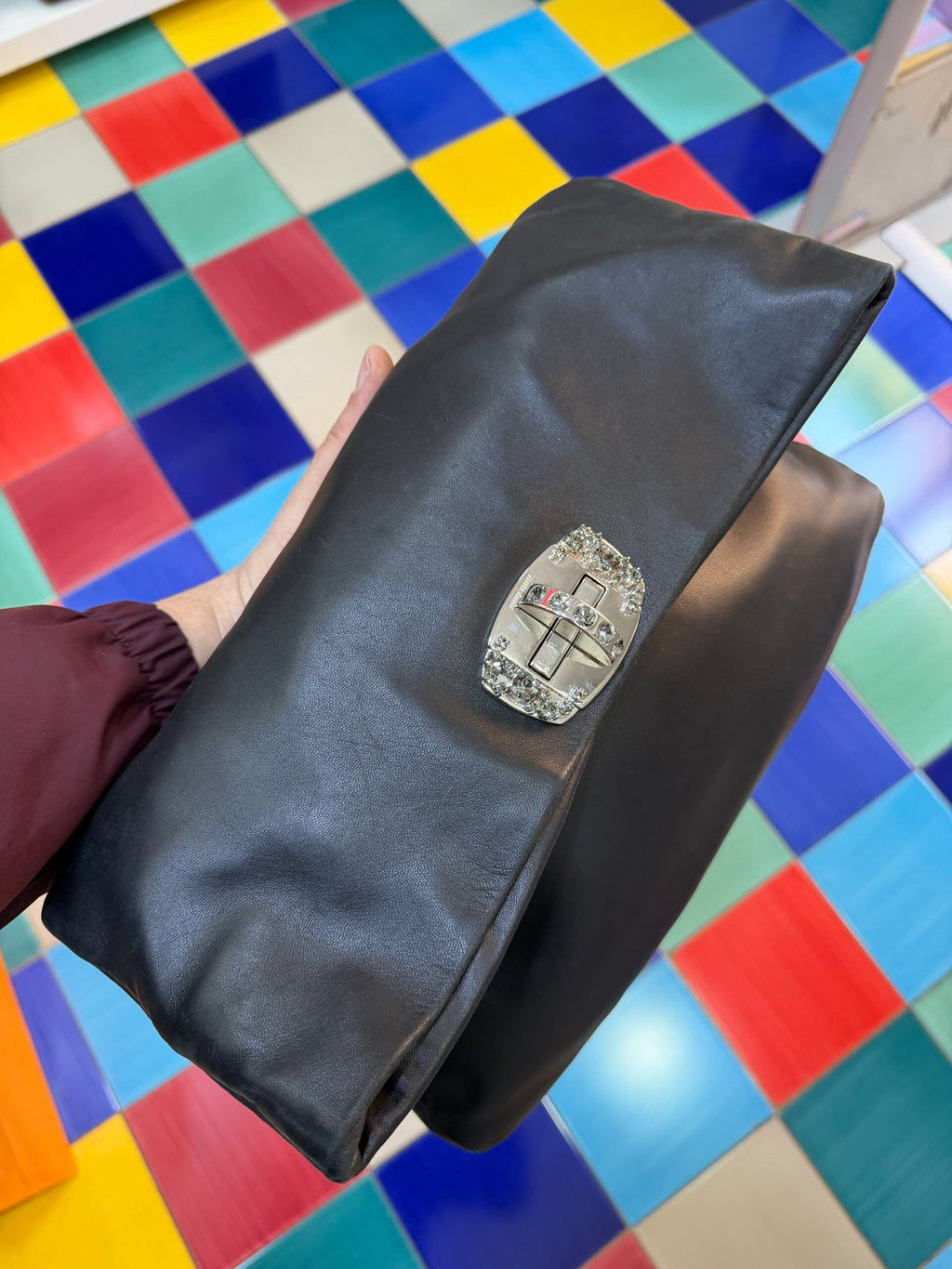 Miu Miu Borsa Gioiello in nappa