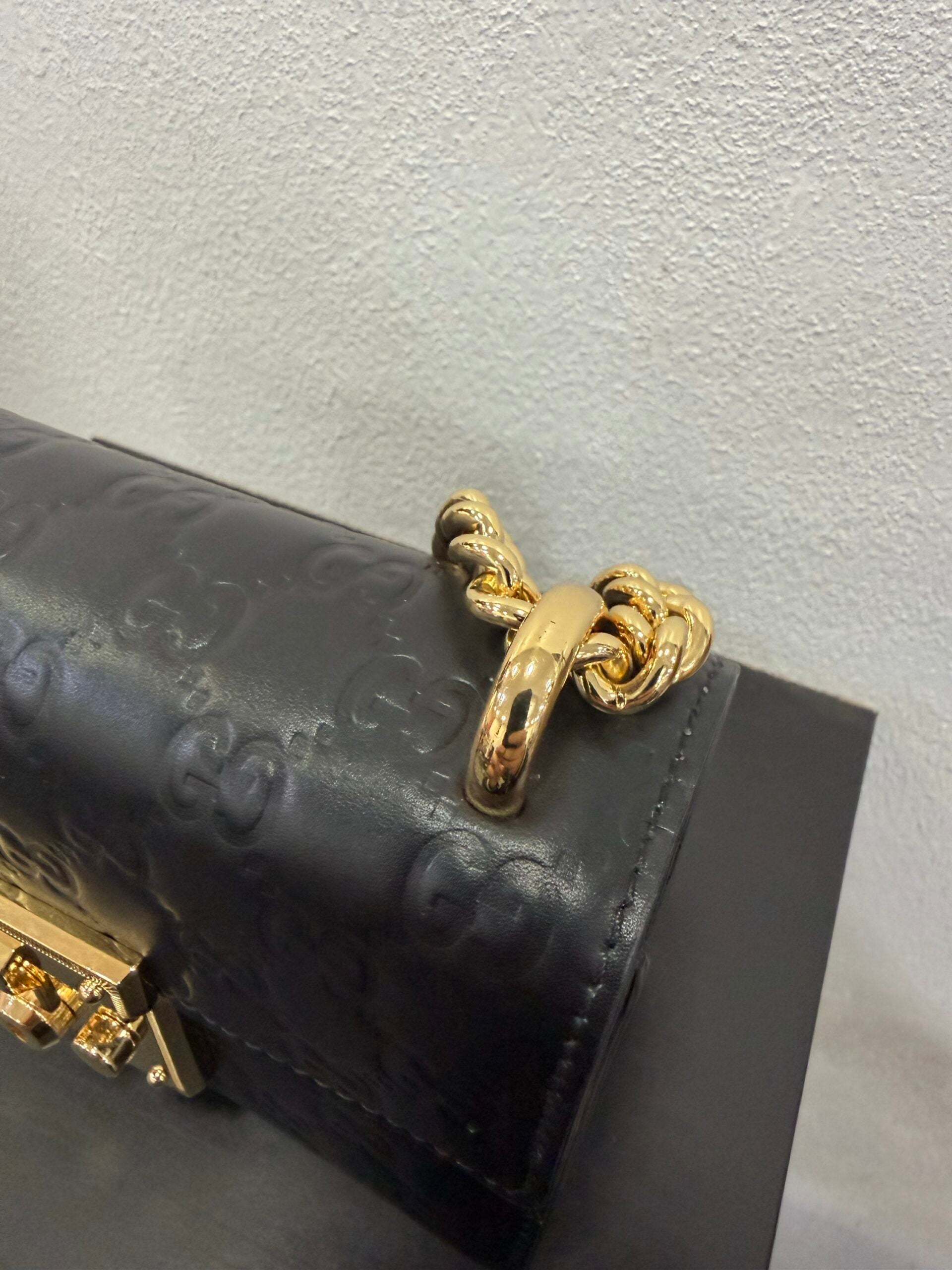 Gucci padlock in pelle GG piccola