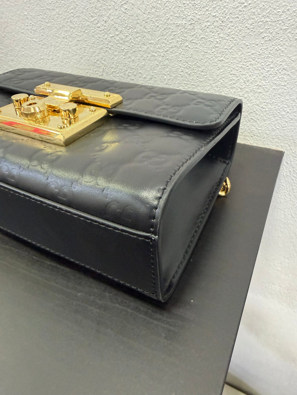 Gucci padlock in pelle GG piccola