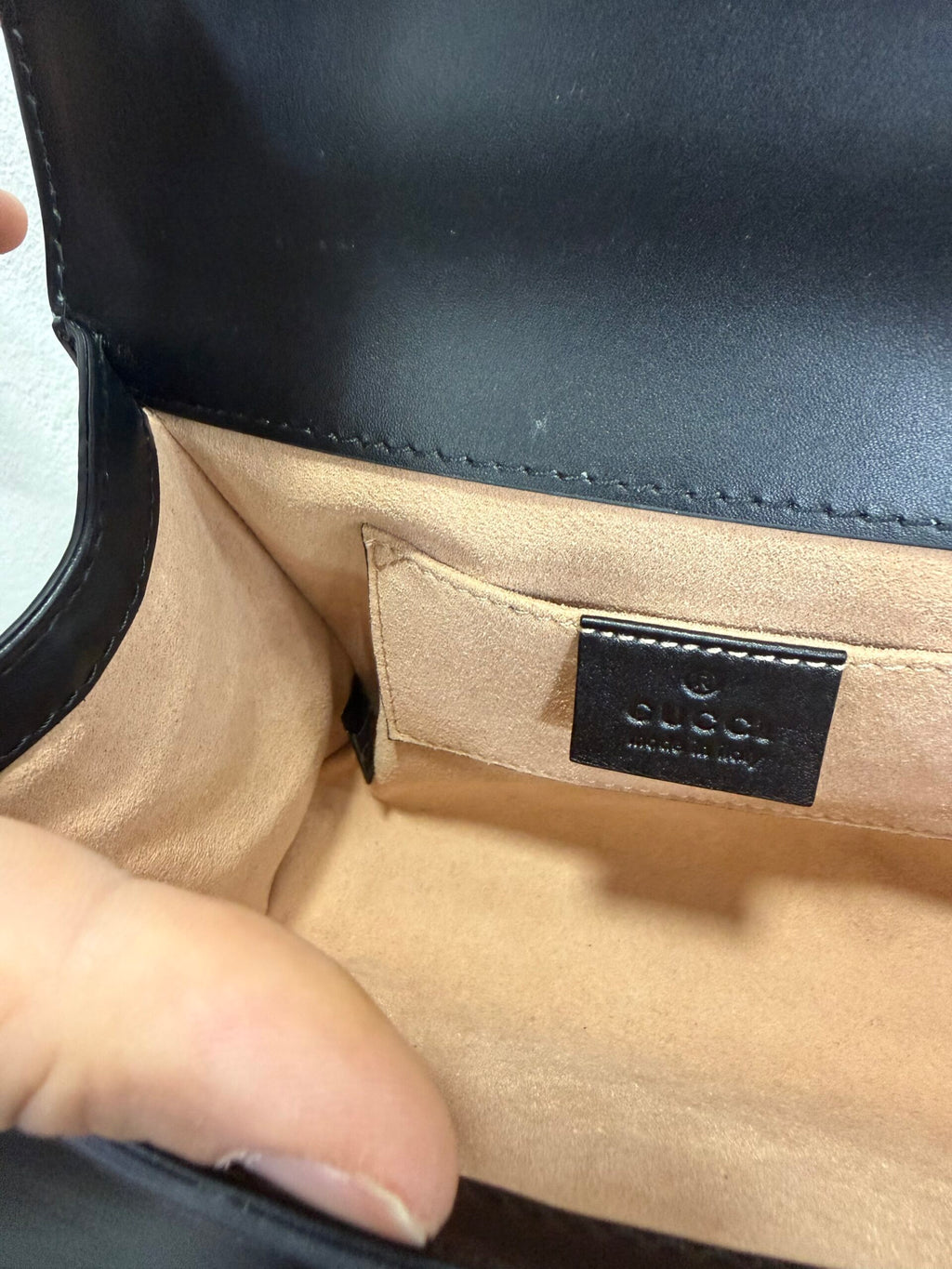 Gucci padlock in pelle GG piccola