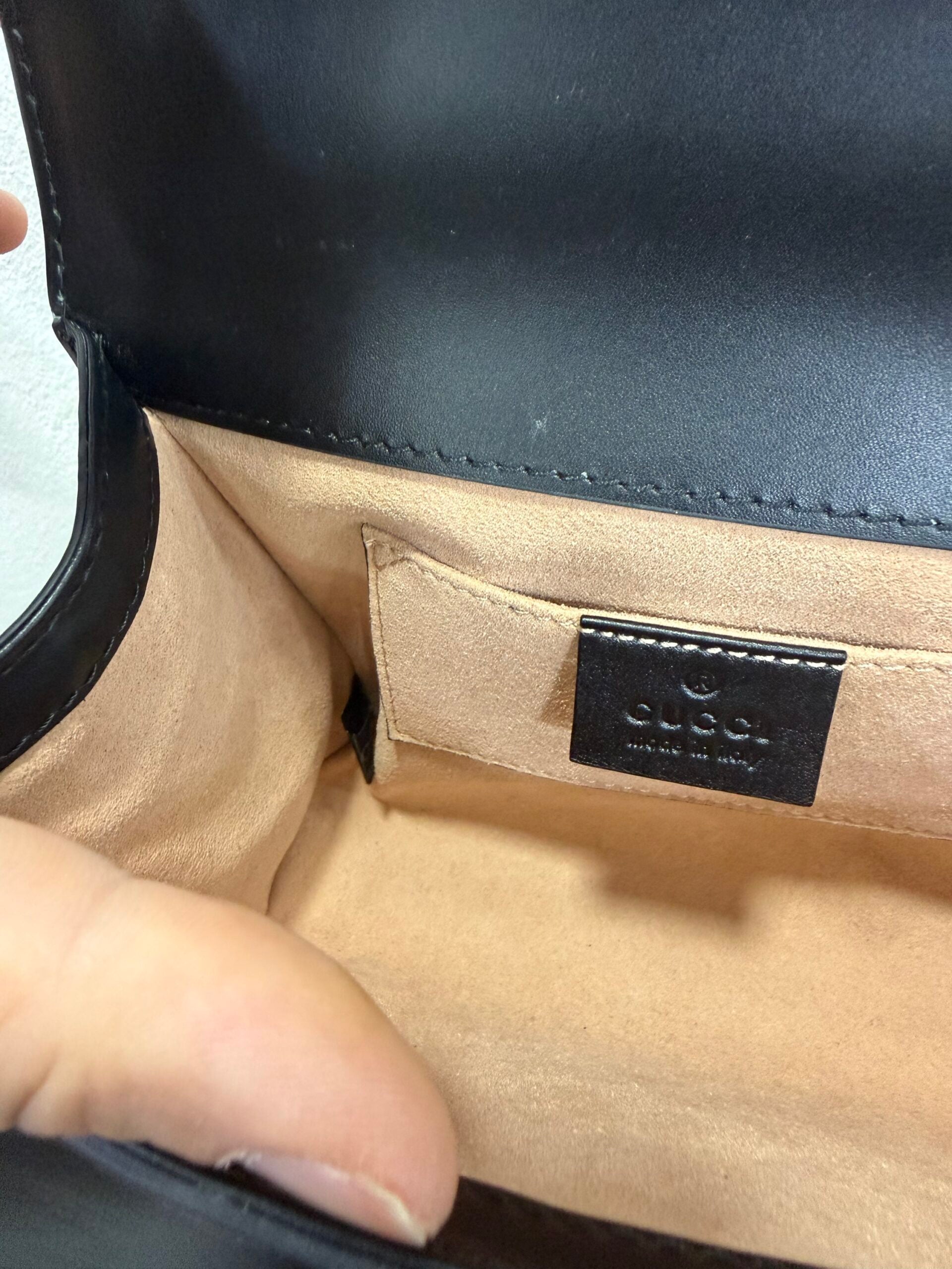 Gucci padlock in pelle GG piccola