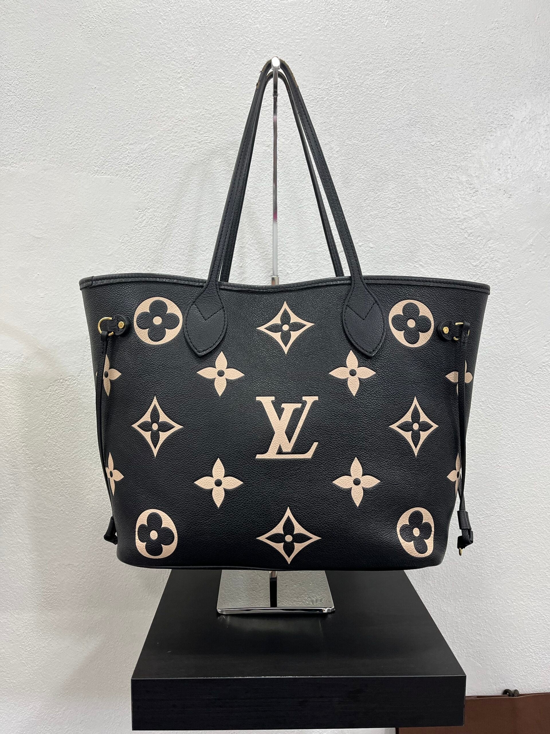Louis Vuitton Neverfull MM Empreinte Nero/Beige
