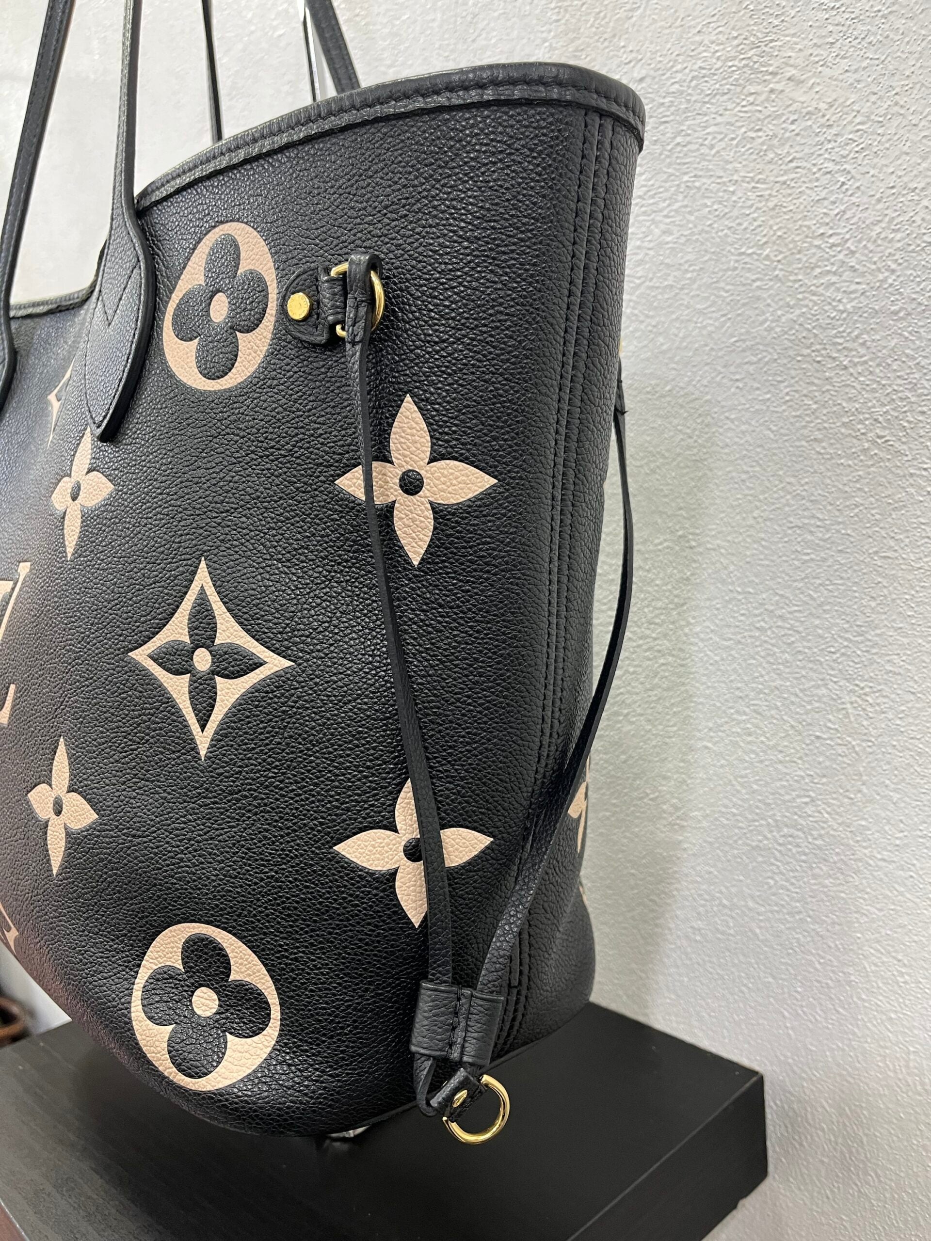 Louis Vuitton Neverfull MM Empreinte Nero/Beige
