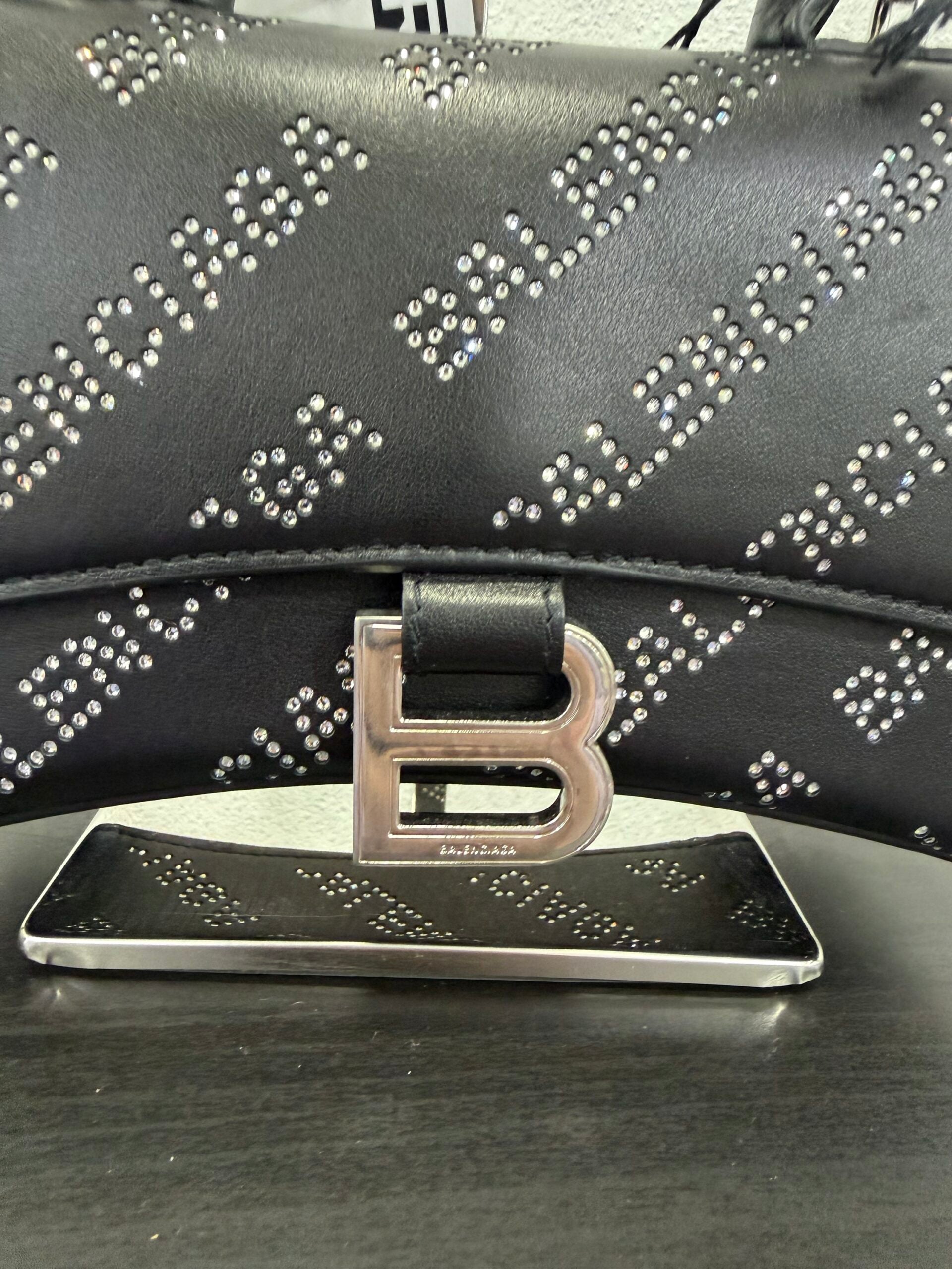 Balenciaga Hourglass XS cristalli