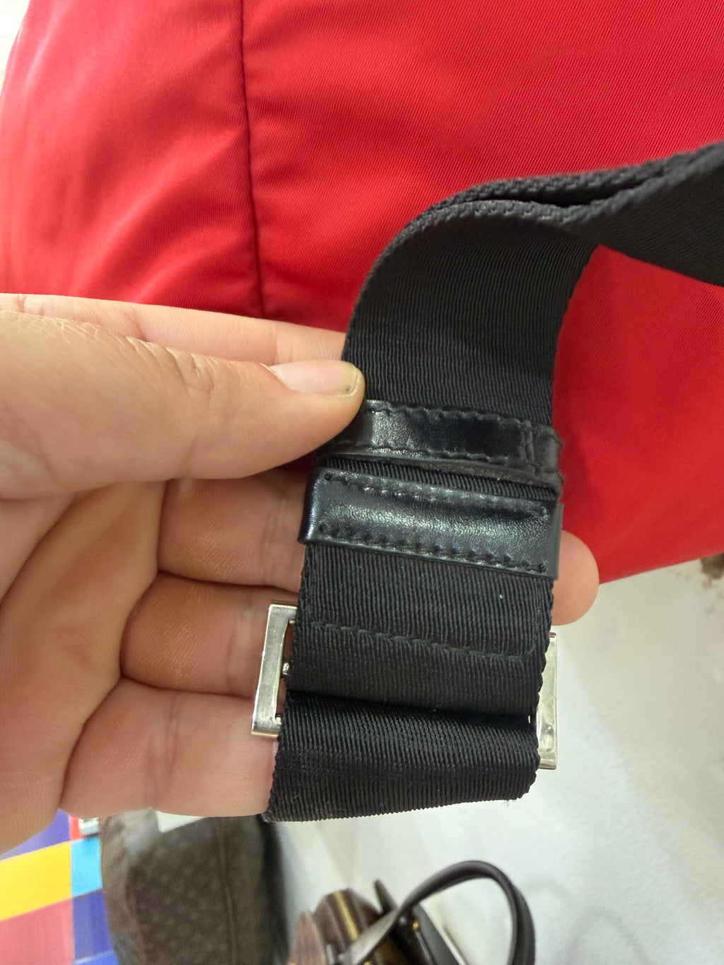 Prada Nylon Borsone con tracolla