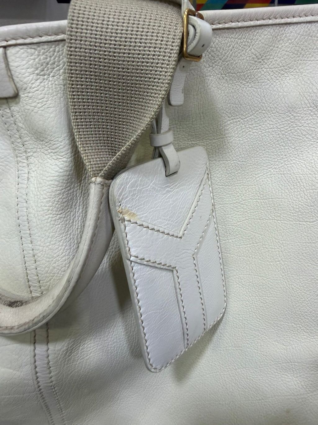 Yves Saint Laurent Tote bag Pelle Bianca