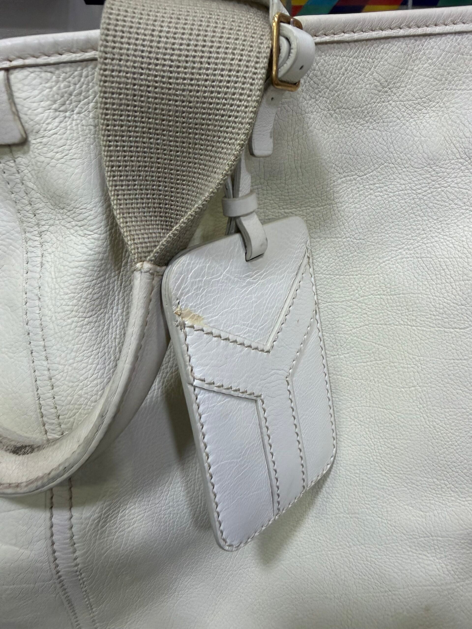 Yves Saint Laurent Tote bag Pelle Bianca
