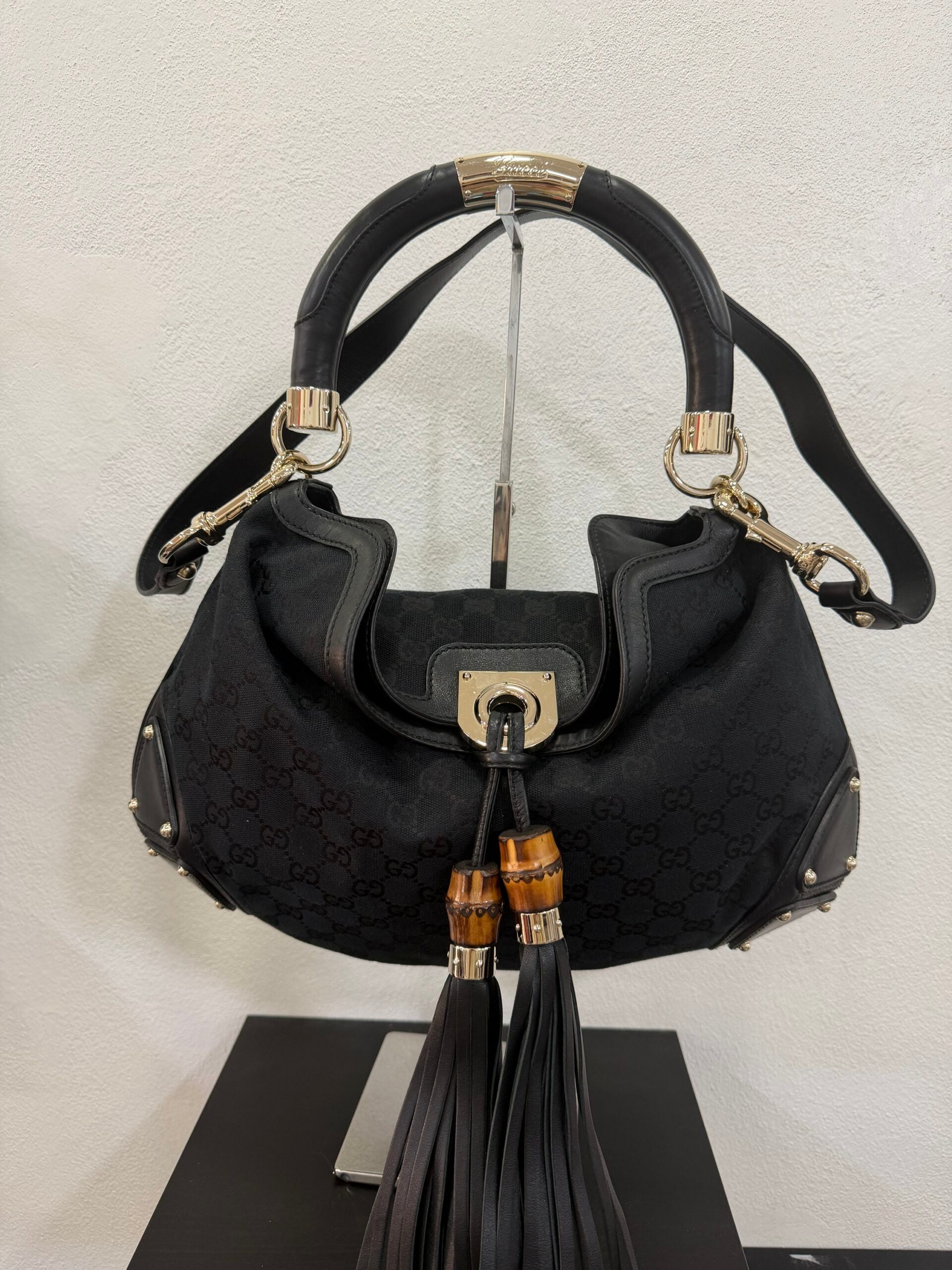 Gucci Indy Bag in tela GG Supreme nera