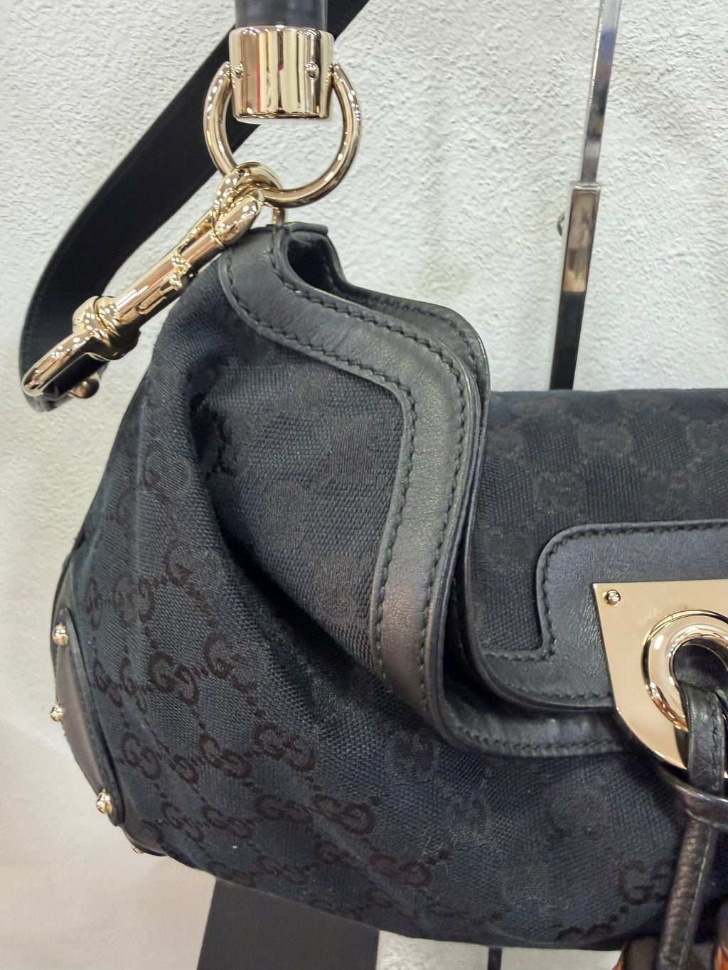 Gucci Indy Bag in tela GG Supreme nera