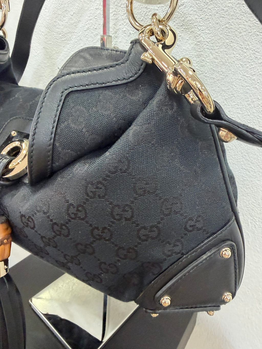 Gucci Indy Bag in tela GG Supreme nera