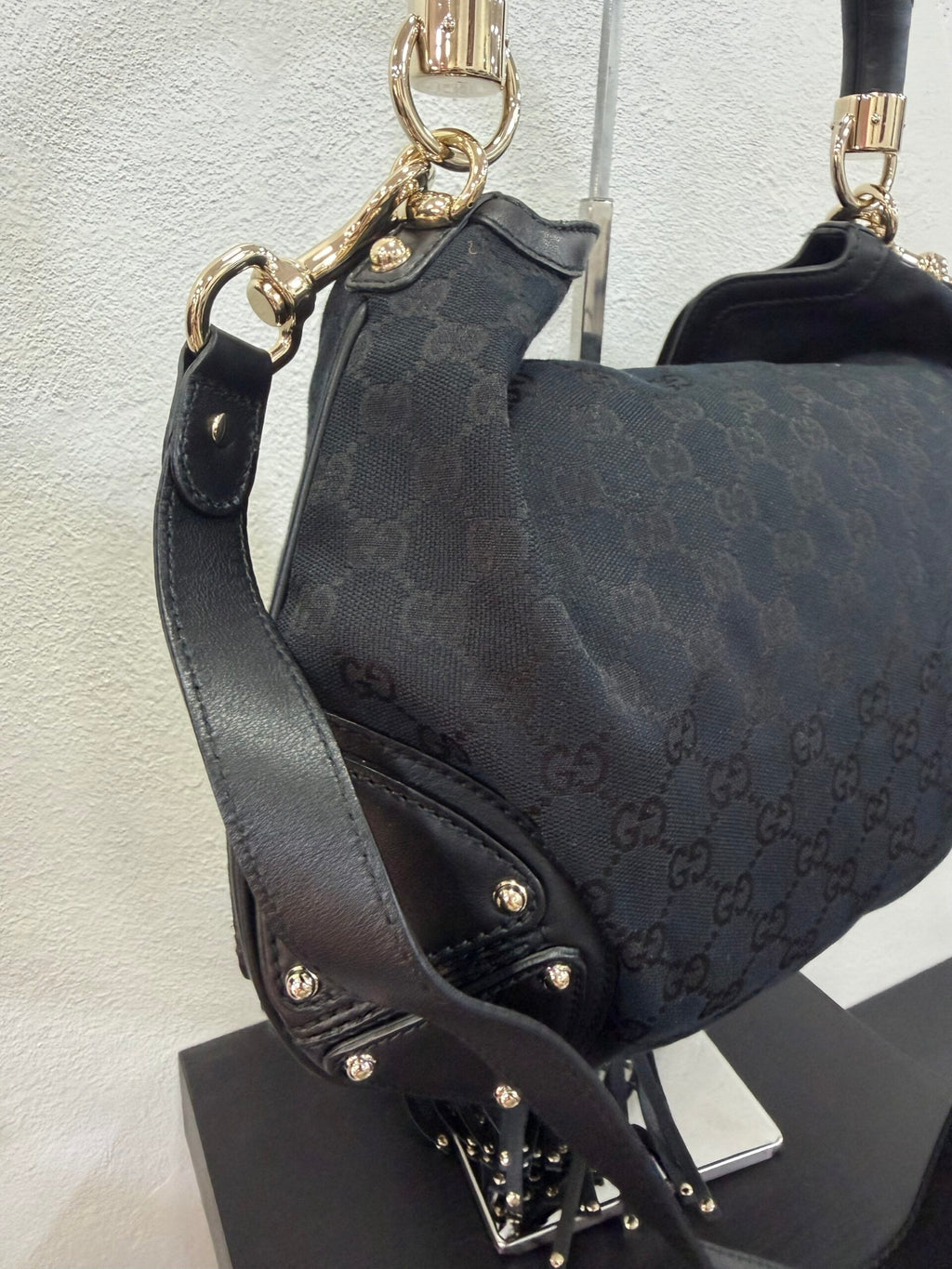 Gucci Indy Bag in tela GG Supreme nera