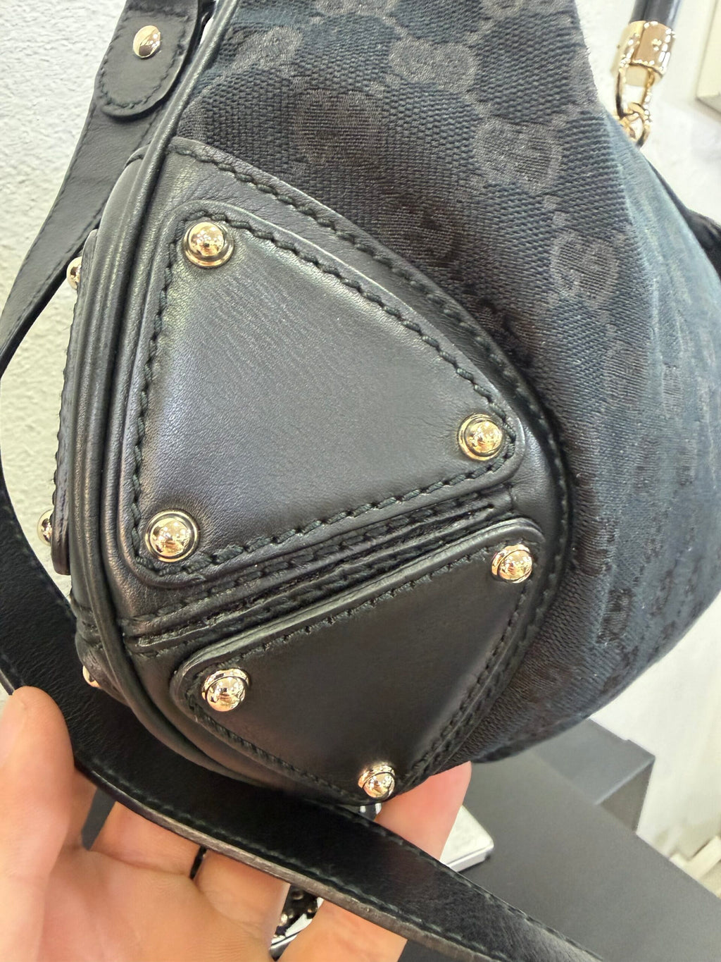 Gucci Indy Bag in tela GG Supreme nera