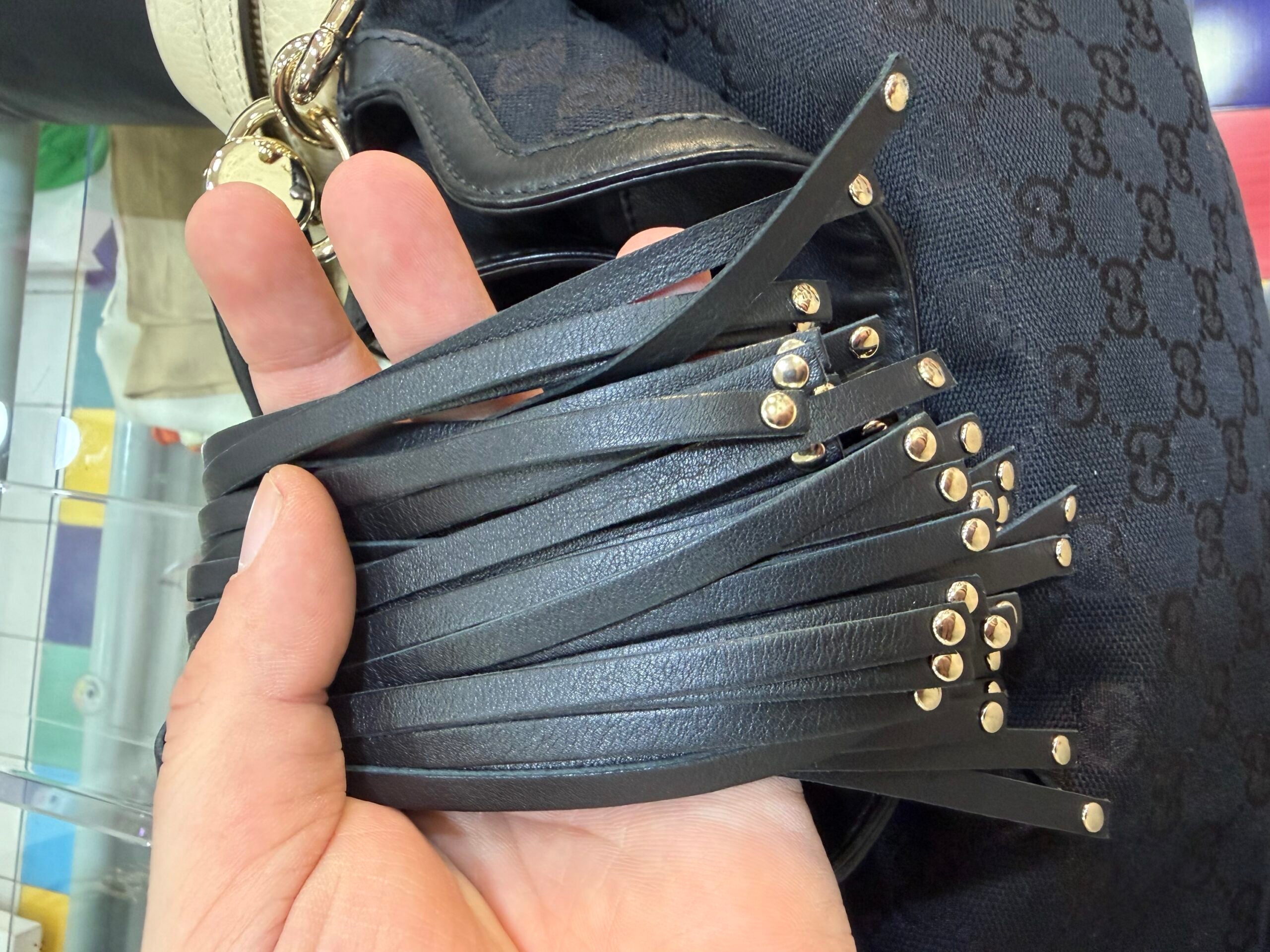 Gucci Indy Bag in tela GG Supreme nera