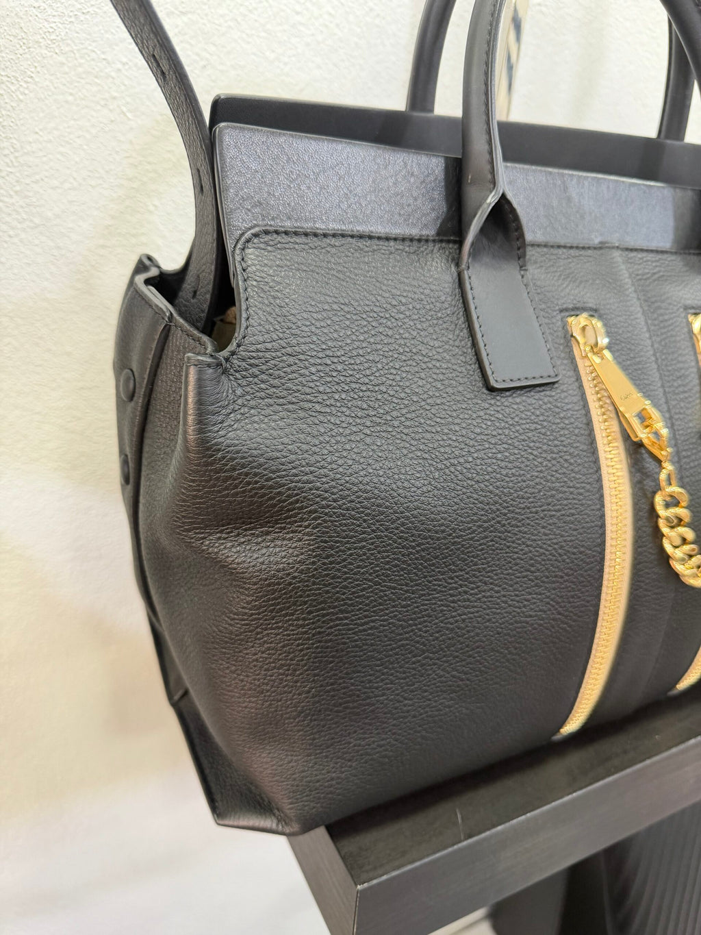 Chloe shopping in pelle con tracolla