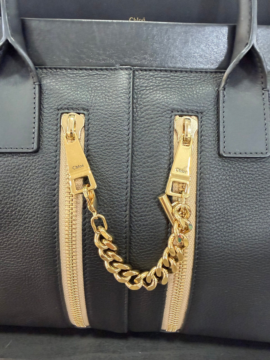 Chloe shopping in pelle con tracolla