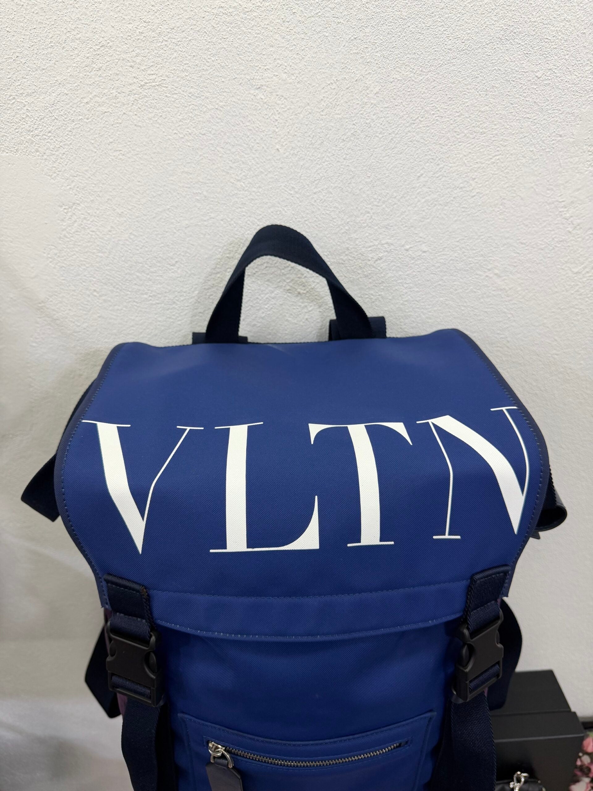 Valentino Garavani zaino Logo in nylon e camoscio