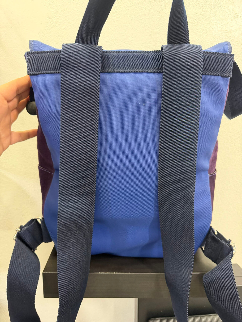 Valentino Garavani zaino Logo in nylon e camoscio