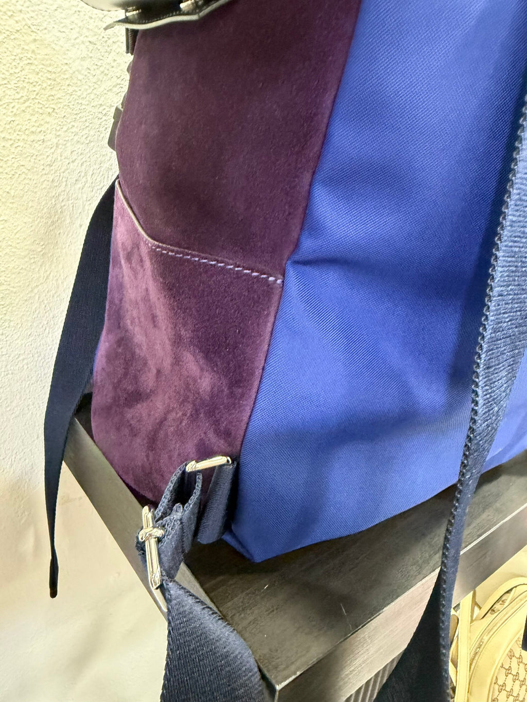 Valentino Garavani zaino Logo in nylon e camoscio
