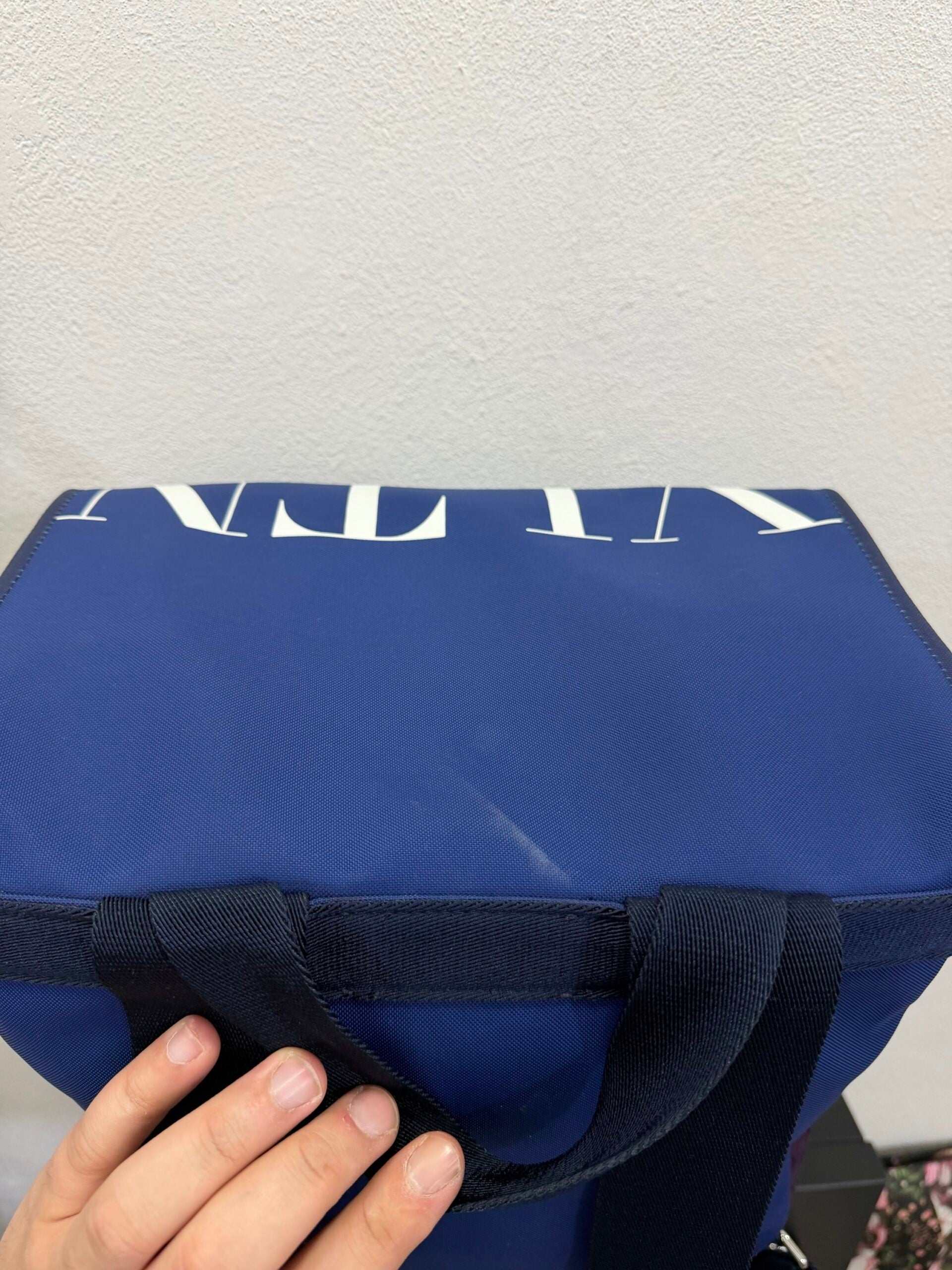 Valentino Garavani zaino Logo in nylon e camoscio