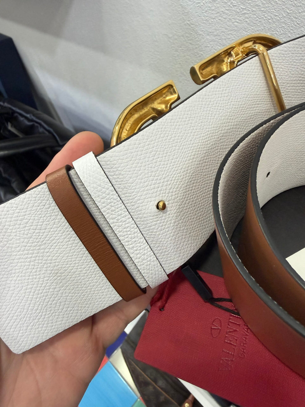 Valentino Garavani Cintura larga double face tg .90