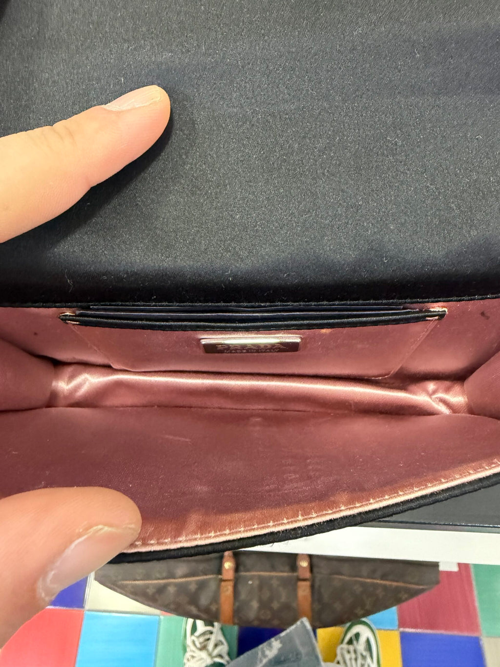 Prada Pochette in Raso Con pietre