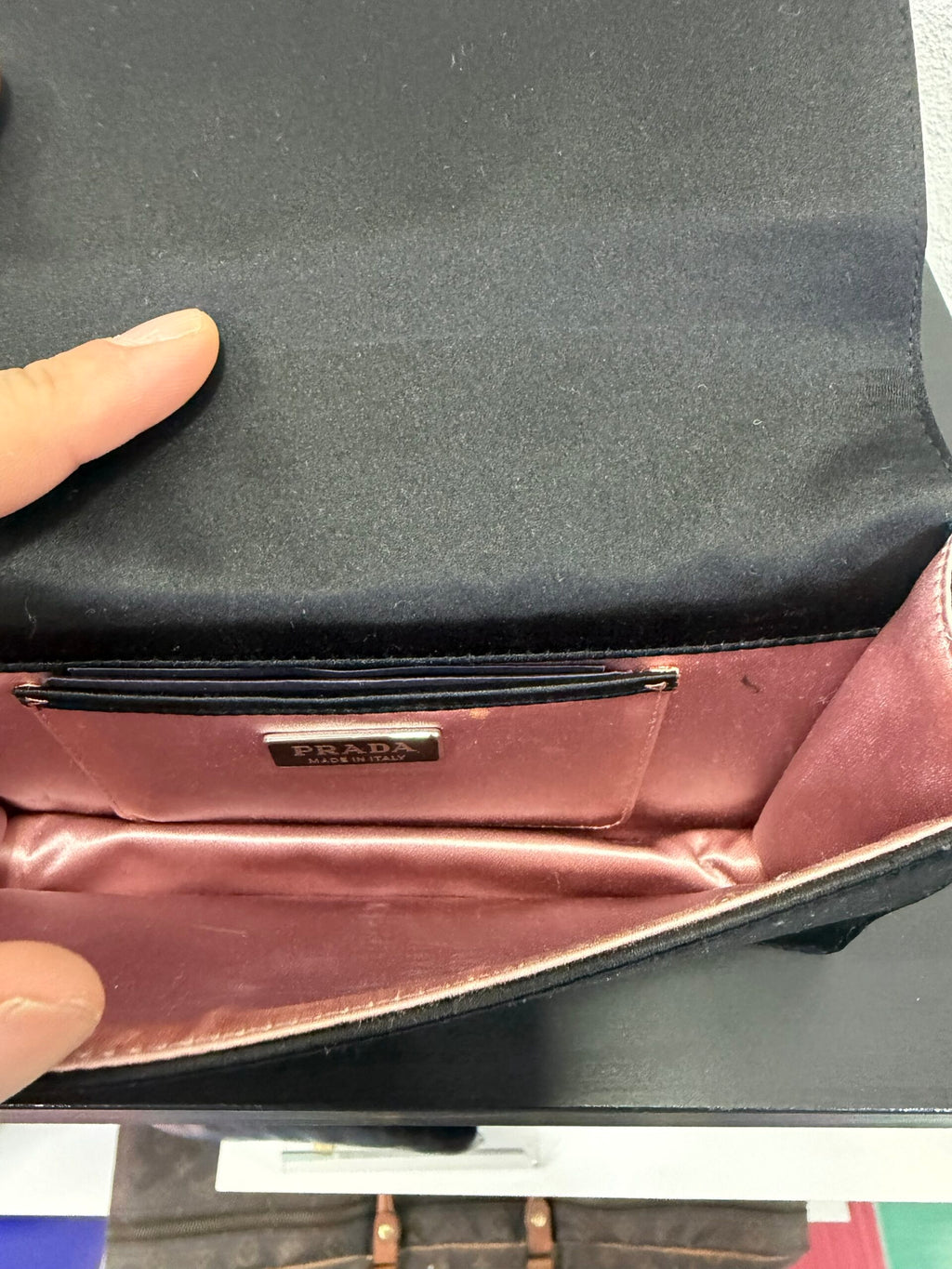 Prada Pochette in Raso Con pietre