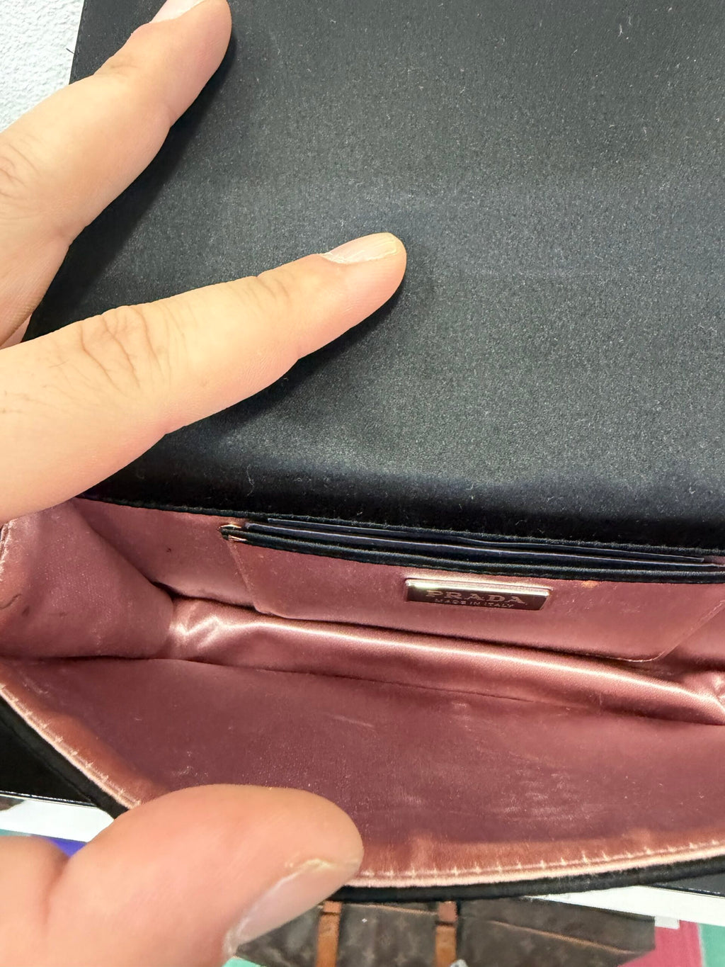 Prada Pochette in Raso Con pietre
