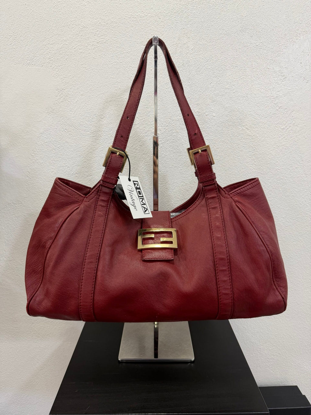 Fendi Baguette Tote bag Burgundy