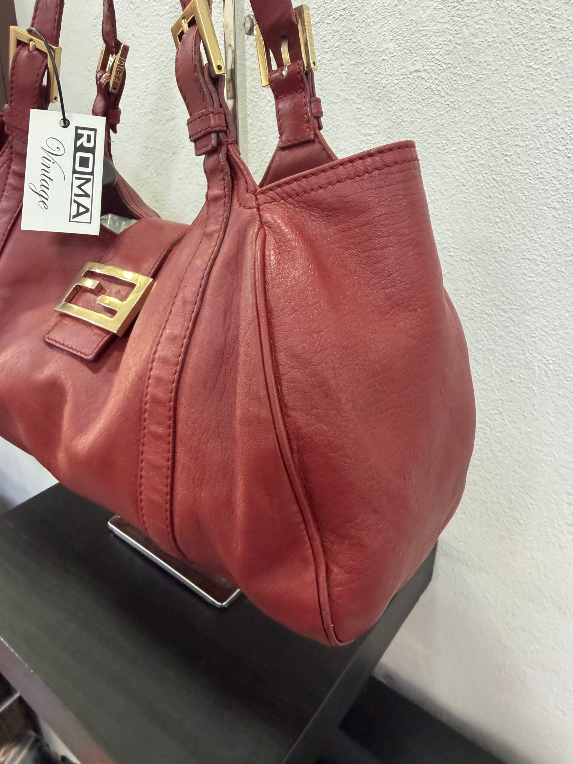 Fendi Baguette Tote bag Burgundy