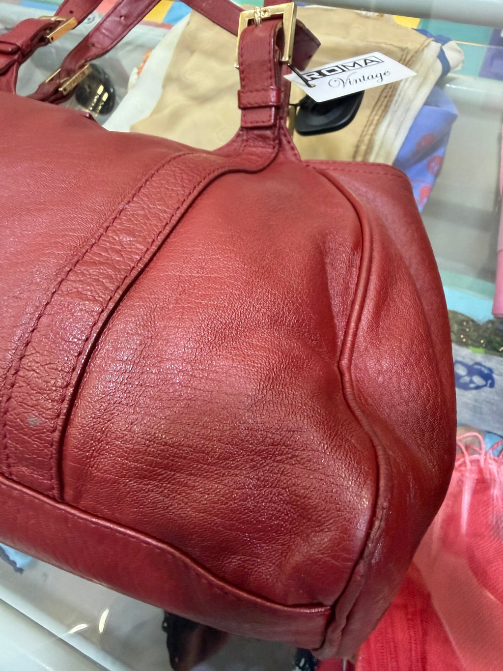 Fendi Baguette Tote bag Burgundy