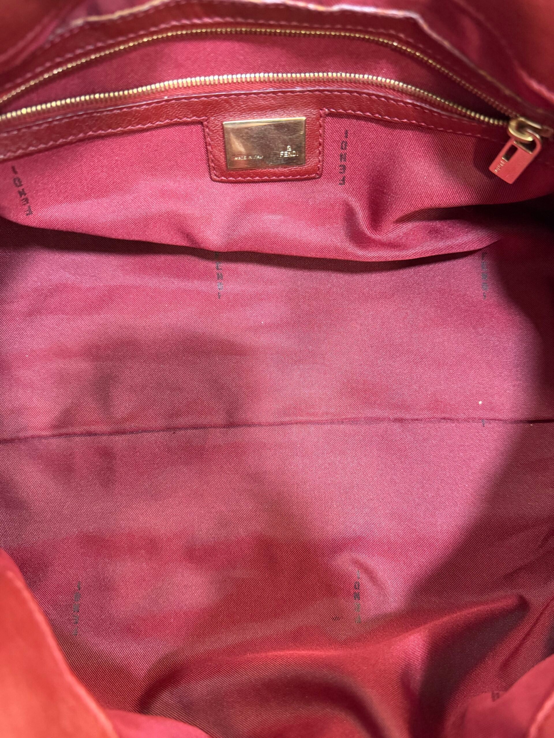Fendi Baguette Tote bag Burgundy