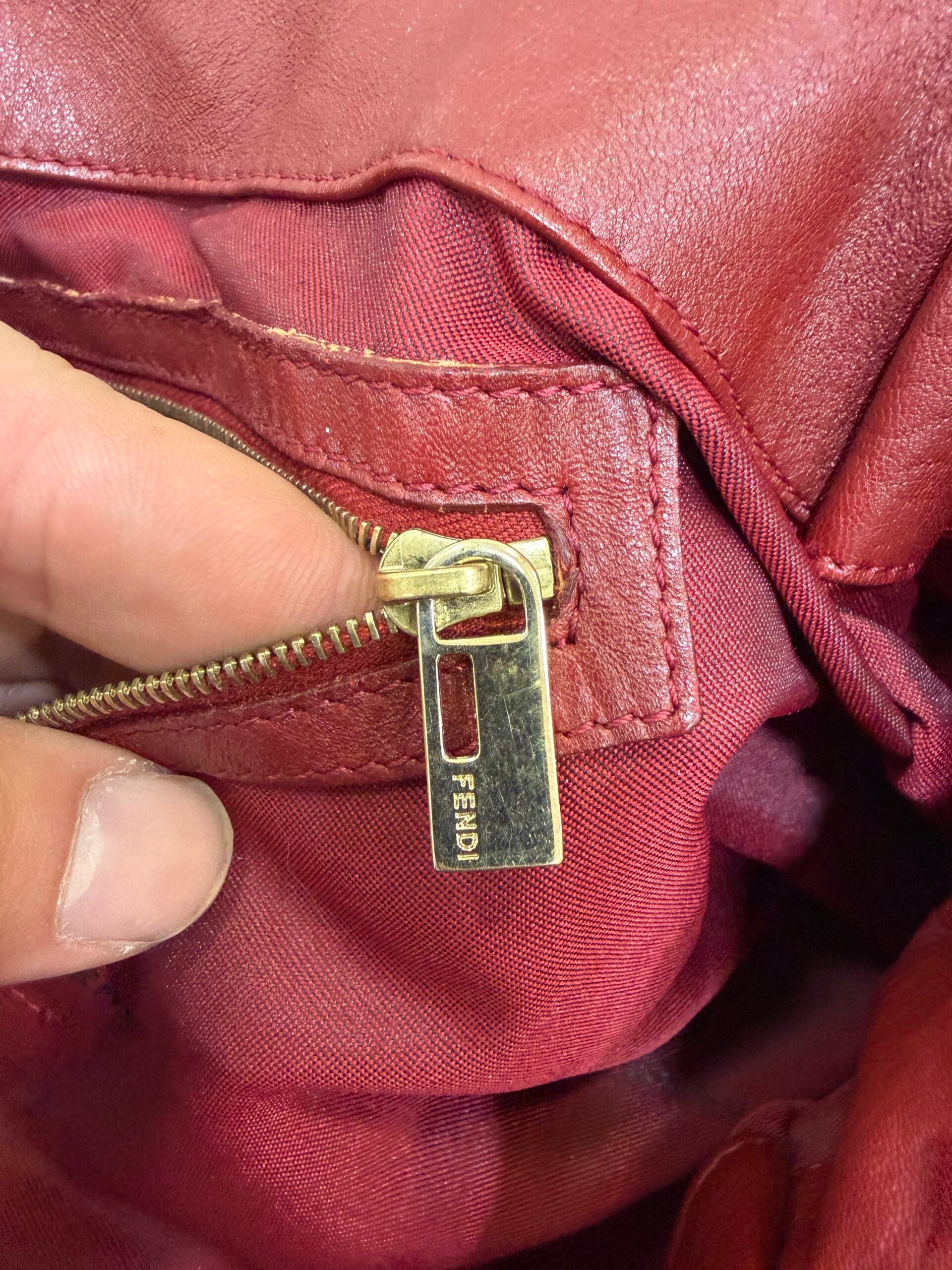Fendi Baguette Tote bag Burgundy