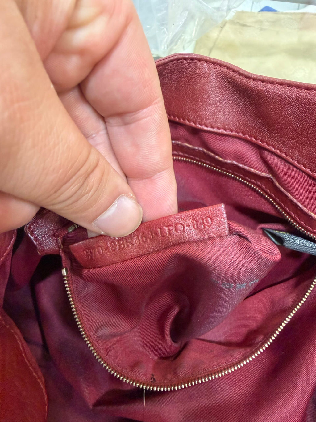 Fendi Baguette Tote bag Burgundy