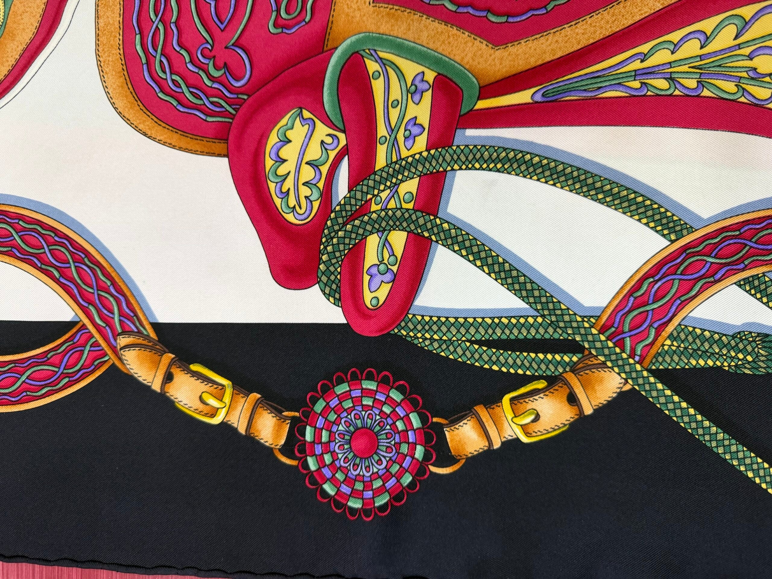 Hermès Foulard Festival Henri d’origny 1992