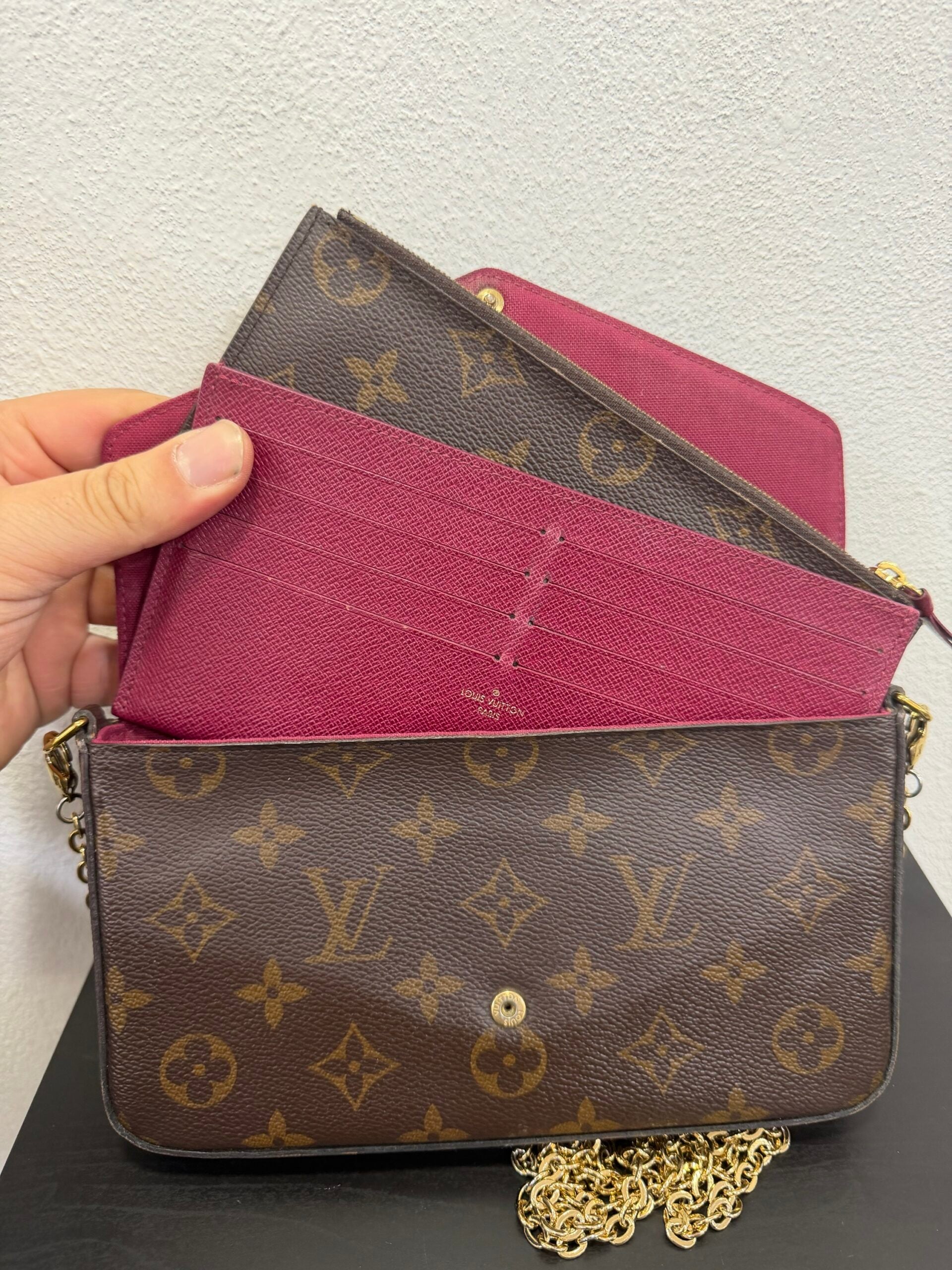 Louis Vuitton Pochette Felicié con portafogli