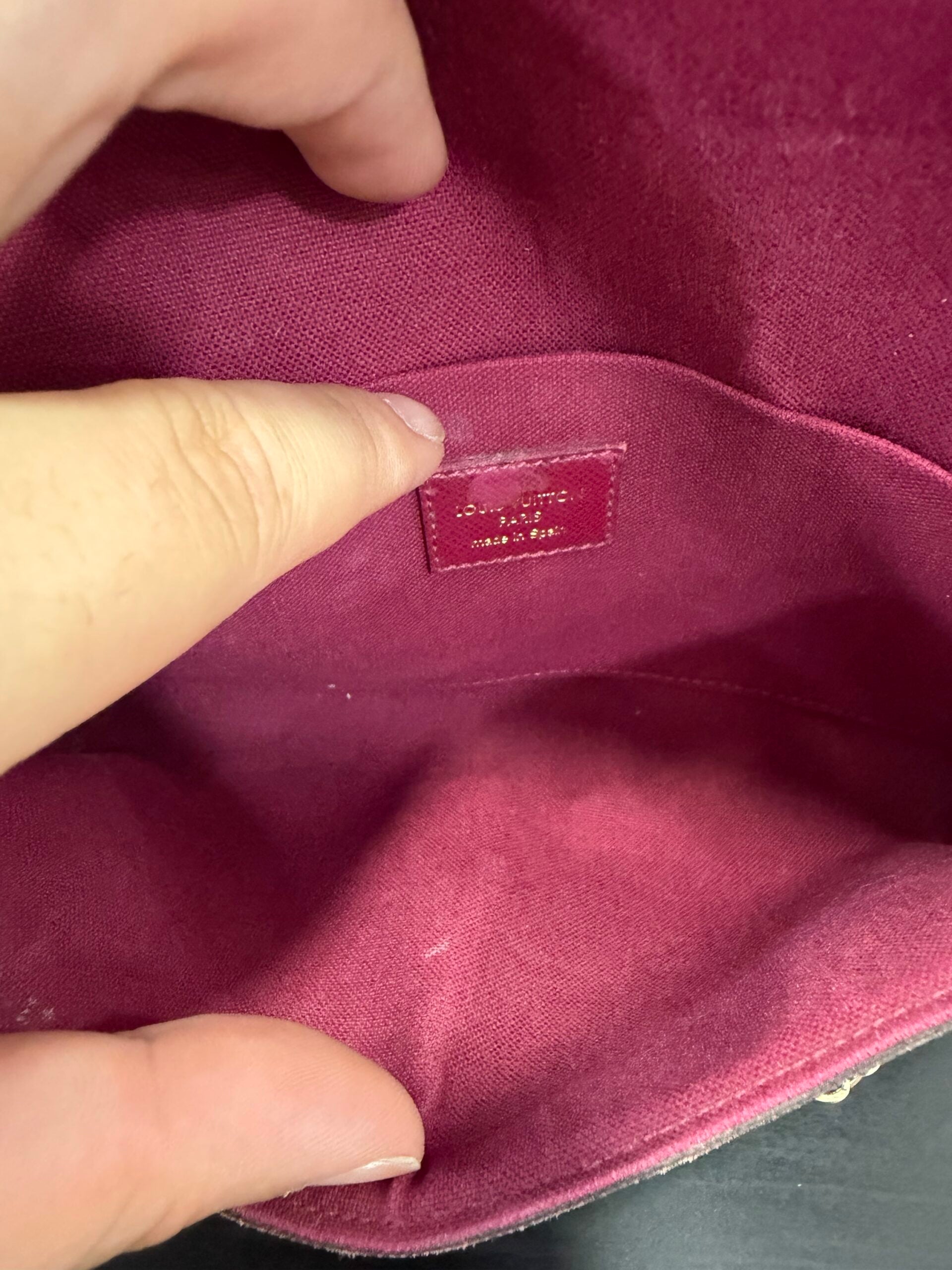 Louis Vuitton Pochette Felicié con portafogli