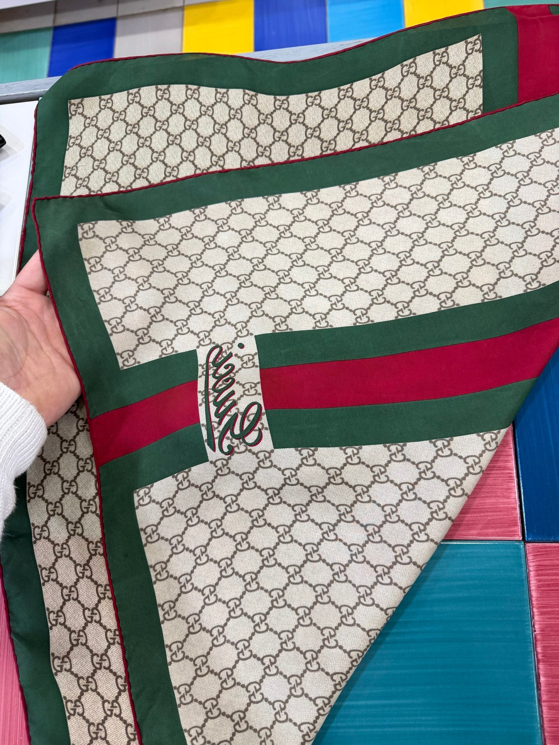 Gucci Foulard Seta GG Piccolo