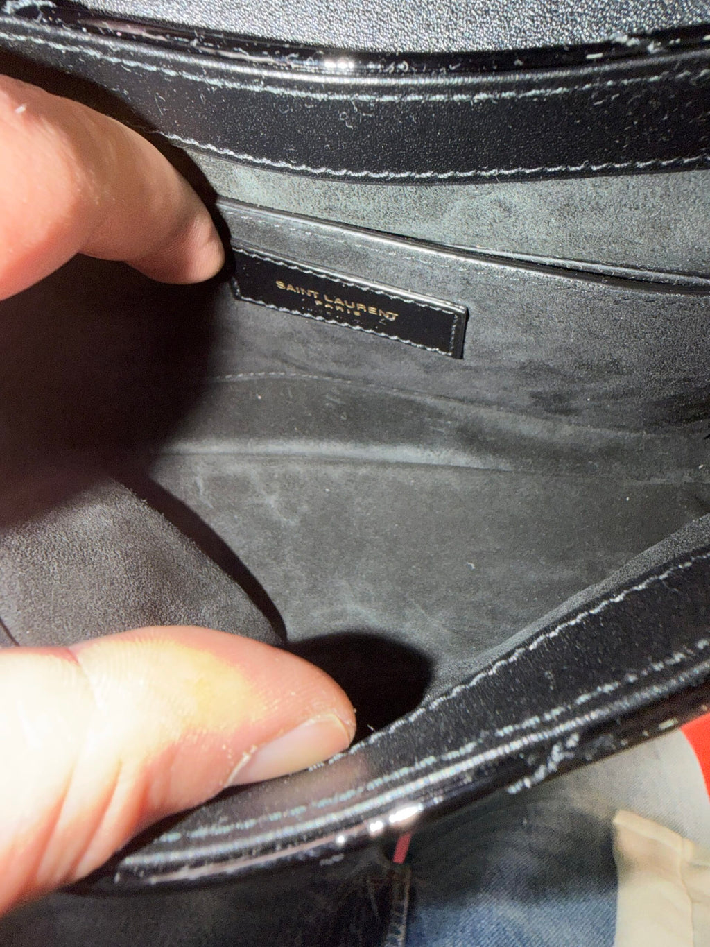 Saint Laurent Le 57 in pelle Verniciata
