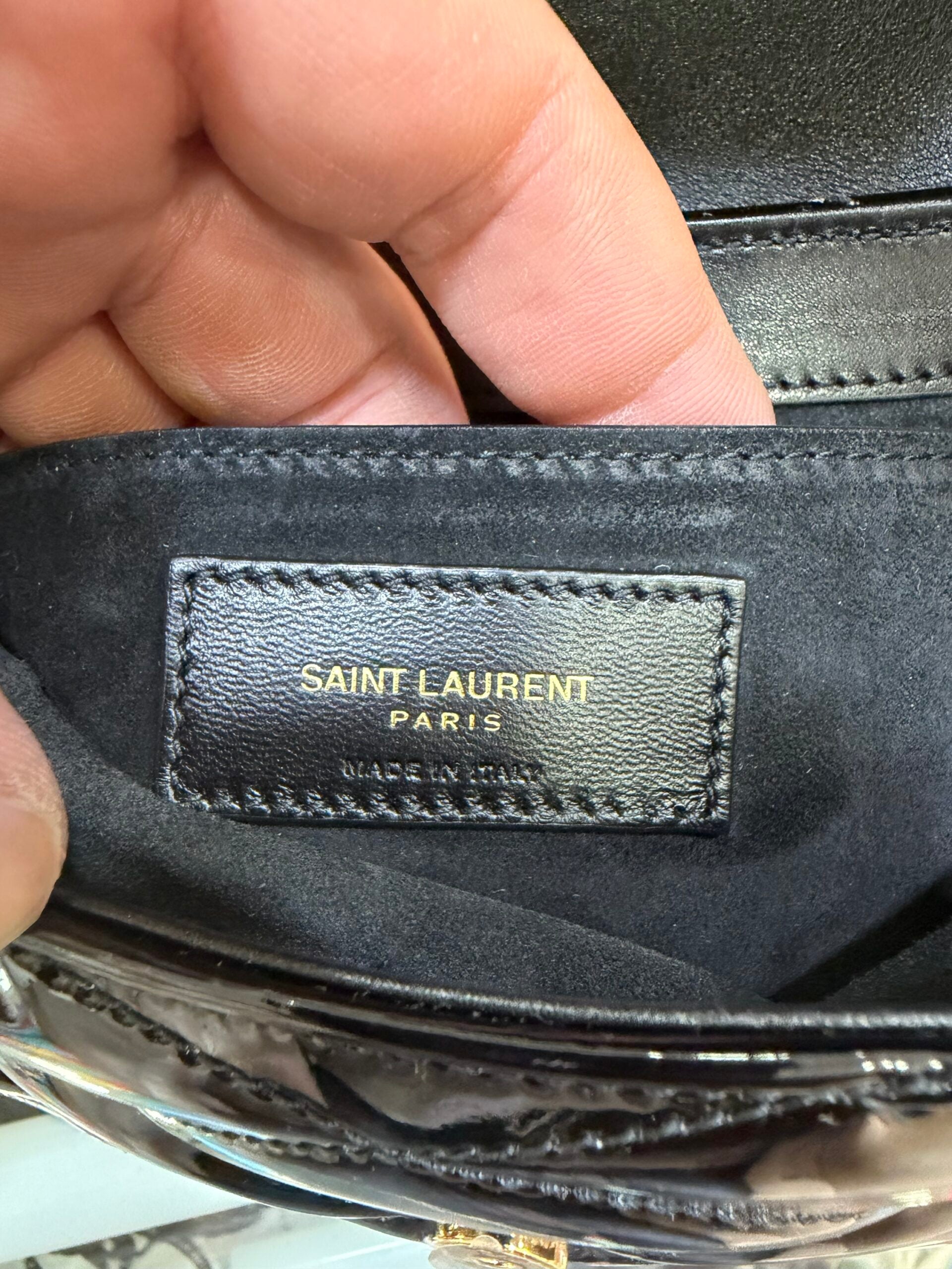 Saint Laurent Le 57 in pelle Verniciata