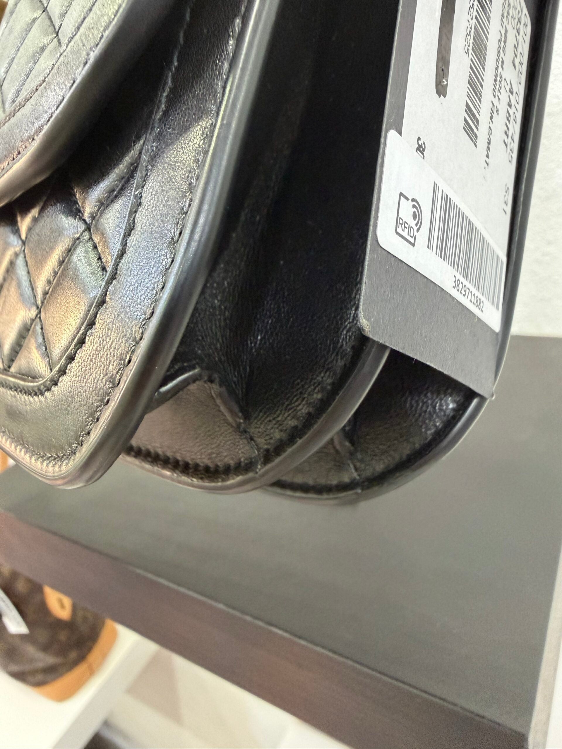 Saint Laurent Solferino in pelle trapuntata
