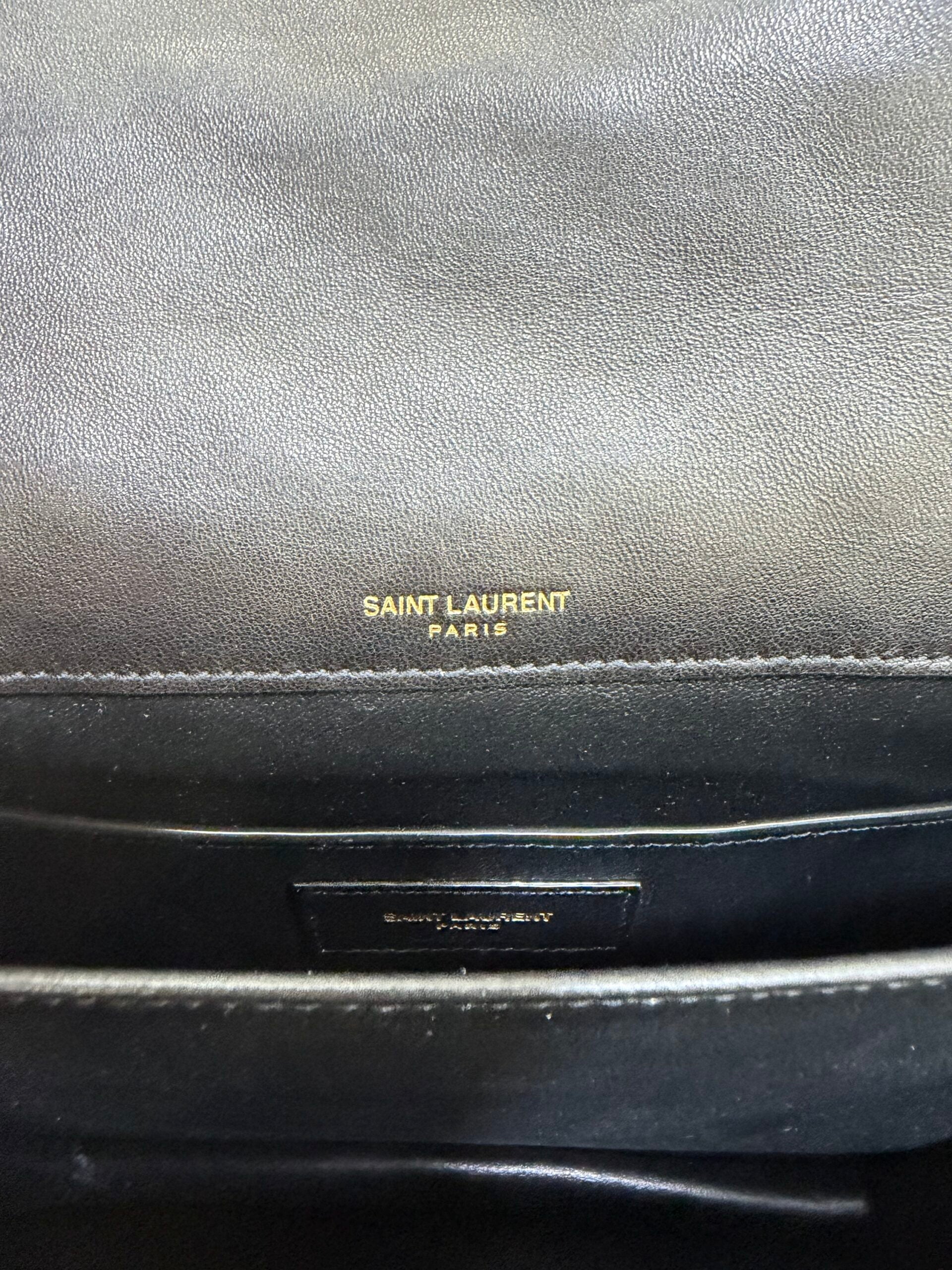 Saint Laurent Solferino in pelle trapuntata