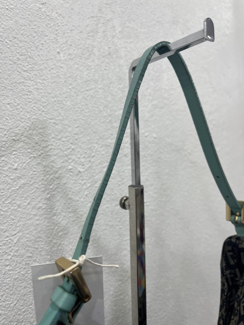 Fendi Borsetta a spalla in tela zucchino