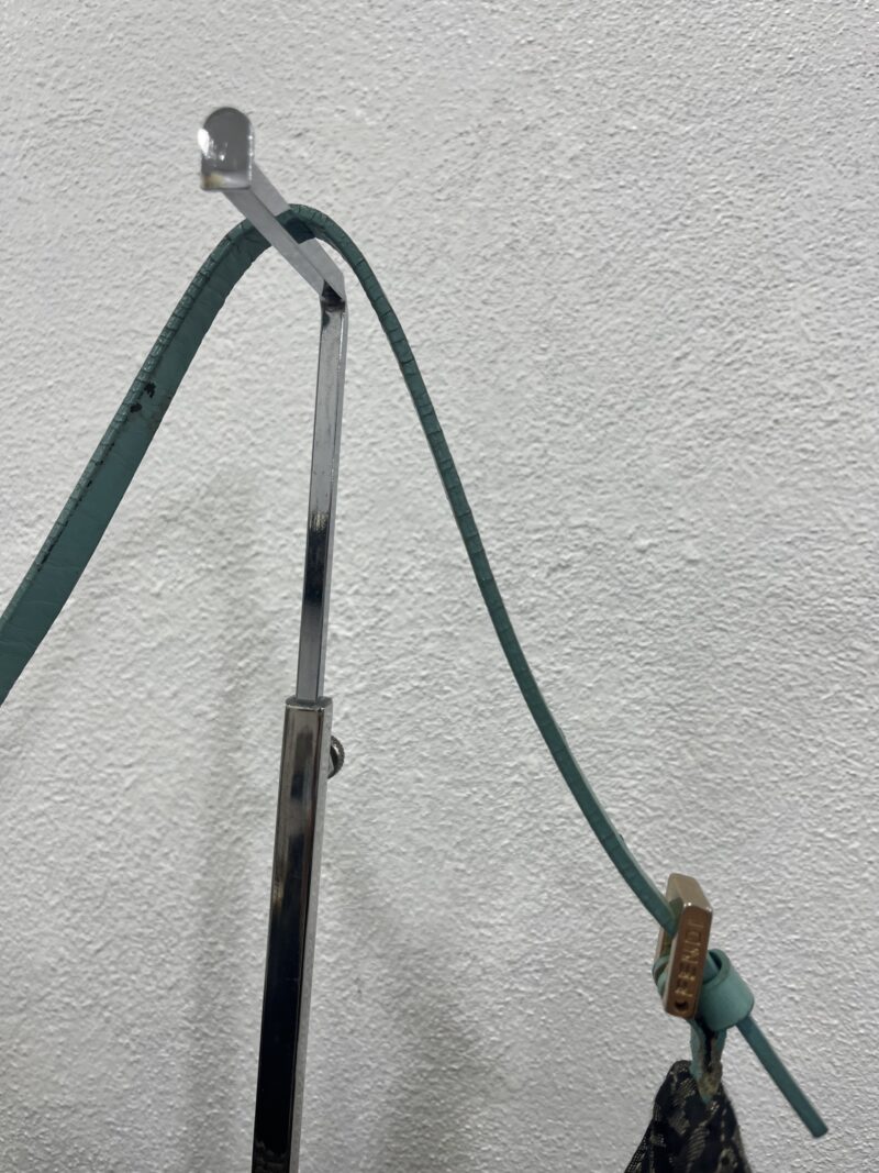 Fendi Borsetta a spalla in tela zucchino